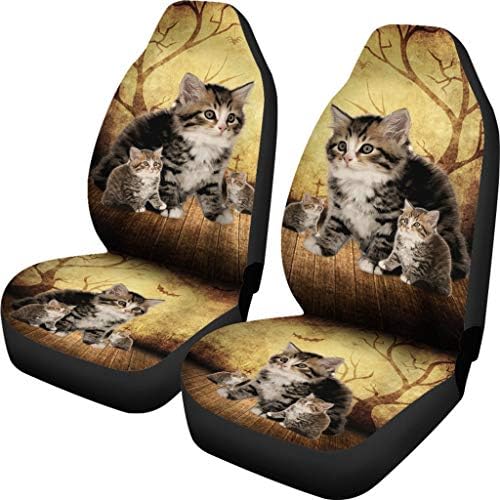 Седалките за столчета за автомобил с принтом Pawlice Siberian Котка