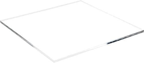 Основата на дисплея от Прозрачна акрилна пластмаса Plymor с Квадратни полирани ръбове, 2 W x 2 D x 0,25В