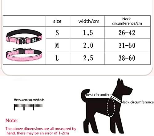 Отразяваща Нашийник за Кучета от Малките Породи с Двойна D-образна лети Пръстени, Меки Неопренови Дишаща Найлонова Яки