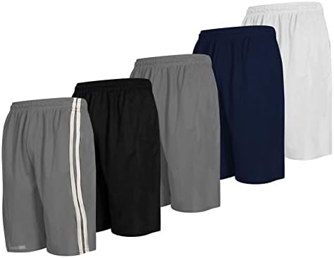 Мъжки Спортни къси Панталони DARESAY с джобове, Панталони за активни тренировки - 5 опаковки
