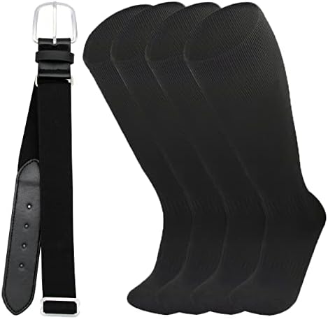 Комбиниран комплект чорапи за бейзбол/софтбол XTBPQMX и колан за възрастни, мультиспортивные Чорапи с подплата (по 2