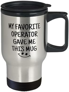 Моят любим оператор подари ми Тази чаша, една Забавна и уникална коледна идея от Оператора, пътна чаша от неръждаема