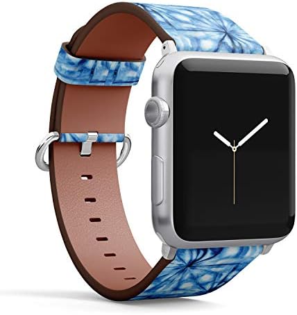Съвместим с големи Apple Watch 42 мм 44 мм, 45 мм (всички серии) Кожена каишка за часовник Каишка Гривна с адаптери (цвят