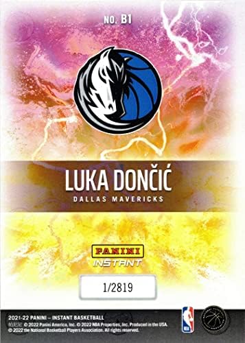 2021-22 Миг пред Панини B1 Баскетболно карта Лука Дончича Маверикс