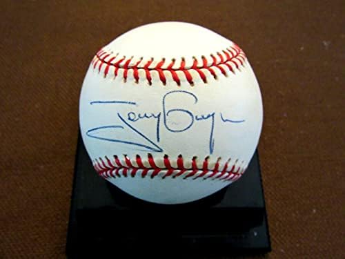Тони Gwynn 8 X Отбивающий Шампион Падрес Копито Автографированный Ретро Бейзбол Onl Jsa - Бейзболни Топки С Автографи