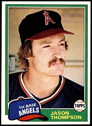 1981 Topps 505 Джейсън Томпсън Лос Анджелис Энджелз (Бейзболна картичка) Ню Йорк /MT Angels