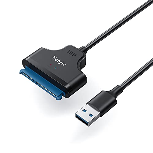 Кабел Neeyer SATA-USB кабел-адаптер за USB 3.0 SATAIII твърд диск с 2,5-инчов SSD и поддръжката на твърд диск UASP, 8