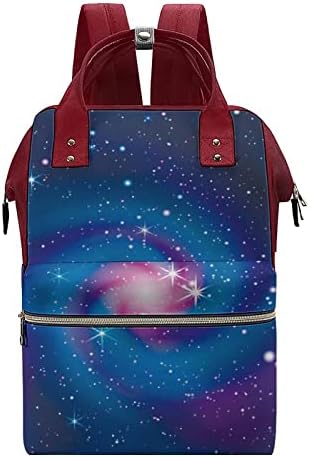 Чанта за Памперси Galaxy Background Раница Водоустойчива Чанта За Майките Раница с Голям Капацитет