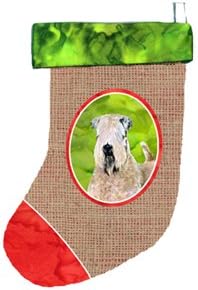Коледни Чорапи с мека вълна за бял териер Carolin's Treasures, 11 x 18, Многоцветен