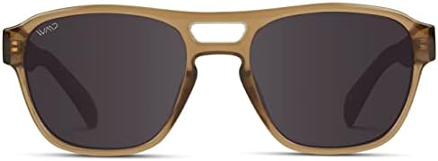 Поляризирани правоъгълни слънчеви очила WearMe Pro с матово рамки и защита от uv и UVB за мъже и Жени