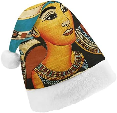 Ретро Древнеегипетское изкуство, класически коледни шапки Унисекс, прекрасна топла шапка на Дядо Коледа, коледни шапки-бини