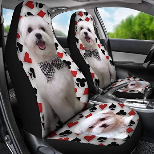 Седалките за столчета за автомобил с принтом малтийски кучета Pawlice
