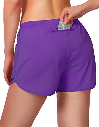 Дамски шорти за бягане G Gradual 3 Спортни Спортни къси панталони за жени с джобове с цип