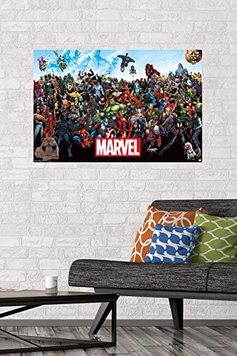 Плакат на стената Trends International Marvel Comics The Lineup 22.375x 34 за игри стая