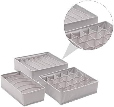 Alipis 9 бр. Кутия-органайзер за чорапи и бельо, сгъваеми кутии за съхранение на бельо, разделители за чекмеджета за