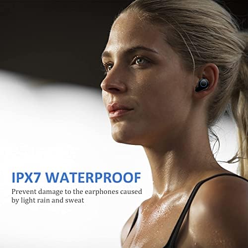 Безжични Слушалки layajia, Bluetooth-Слушалки-втулки с led дисплей, Водоустойчив Калъф за безжичното зареждане IPX7,