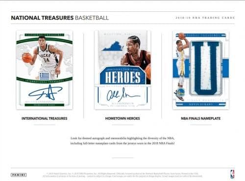 2018/19 Баскетболно Кутия За хоби Панини National Treasures - Восъчни Опаковки за Баскетбол