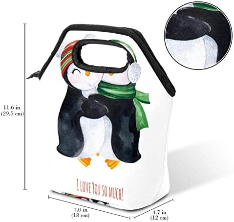 Дамски Чанта за обяд GUEROTKR, Кутия за Обяд за мъже, Дамски Кутия за Обяд, с изображение на животно пингвин