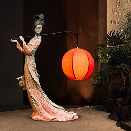 UXZDX Модерна Нова Китайска Имитация на Класическата Дама Настолна Лампа Украса на Хола Кабинета Украса Осветление Изкуство