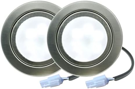 2 Опаковки 70 мм крушки за абсорбатори 1,5 W LED 12 vdc 20 W Халогенна Крушка, Еквивалентна на 60 мм дупка, капак от