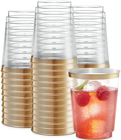 Чаши за еднократна употреба от кристално чиста пластмаса PLASTICPRO обем от 10 грама за партита и сватби опаковка от