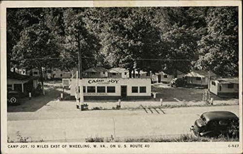 Camp Джой Wheeling, Западна Вирджиния, САЩ Оригиналната антични картичка 1940 г.