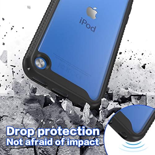 Калъф IDYStar за iPod Touch 7-то поколение, устойчив на удари калъф за iPod 2 в 1 с 2 защитни екрани с висока разделителна