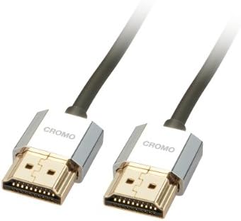 Lindy 41672 2 м CROMO Тънък Високоскоростен HDMI Кабел с Ethernet