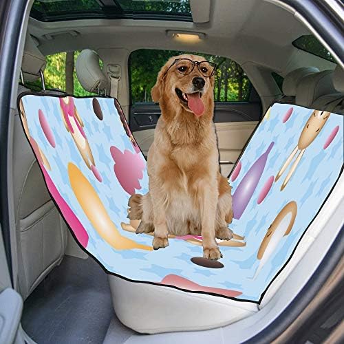Калъф за седалка кучета ENEVOTX, Обичай, Cartoony Балон, Сладки Романтични Калъфи за автомобилни седалки с детска Печат
