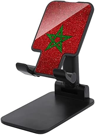 Поставка за мобилен телефон с принтом на Националния флаг на Мароко, която е Съвместима с планшетами iPhone Switch, Сгъваема
