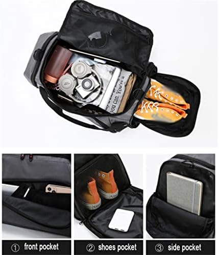 DHTDVD Спортна чанта, чанта за фитнес, Мъжки Дамски чанта за фитнес, Здрава Многофункционална чанта, Градинска Пътна