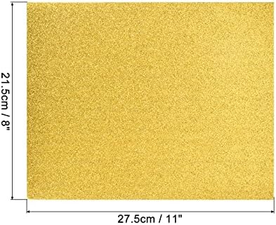 Листове от полиуретанова пяна Rebower Glitter ЕВА, [за декоративно и приложно изкуство] - 11x8 инча дебелина 2 мм / Златист