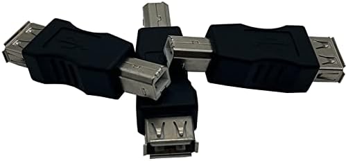Traovien USB 2.0 A-Женски адаптер за печат USB B Мъжки Адаптер Конвертор USB AF/BM Адаптер 3 бр.