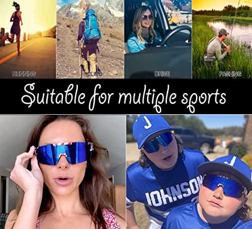 Поляризирани Спортни Слънчеви очила за мъже и Жени, P-V Стил, Защита UV400, Колоездене, Очила за Бейзбол, Джогинг, Голф