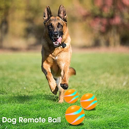 ZKHW Модернизирани Интерактивни Играчки с топка за кучета, Активен Катящийся Топка за кучета с дистанционно Управление,