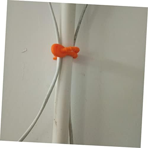 Hemoton 20 Броя Ролкови Ленти USB-Кабелни Превръзки за Електрически Кабели Нержавеющие на Основата на Мълния Битови Организаторите