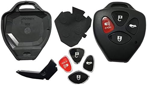 Horande Взаимозаменяеми ключодържател във формата на миди и накладка е Подходящ Toyota Scion RAV4 2008-2013 Avalon/2007-2011 Camry/2008-2013 Corolla/2009-2014 Venza Калъф за ключове на Корпуса