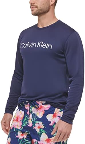 Calvin Klein Мъжки Лека Бързосъхнеща Дрехи с дълъг Ръкав 40 + Защита UPF
