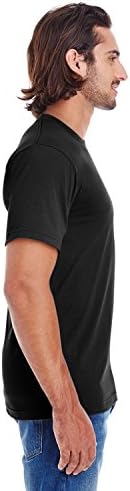 Мъжка тениска с кръгло деколте и къс ръкав от Органичен Тънък Джърси American Apparel
