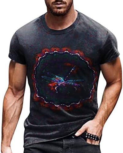 Мъжки t-shirt ZDFER Soldier с къс ръкав, Лятна риза в стил Ретро 2022 година с кръгло деколте за тренировка на мускулите,