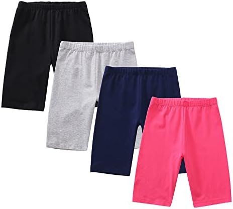 Спортни къси панталони GLASH Kids за момичета, 4 комплекта Колоездене и Танцови Къси панталони за момичета 4-16 години