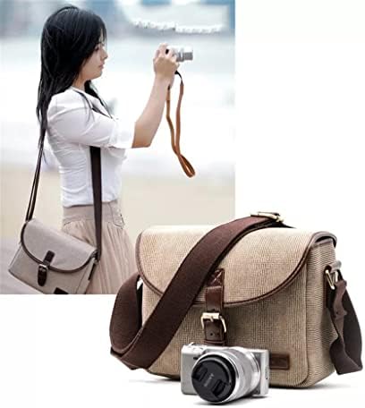 SDEWFG Ретро Снимка на Калъф Чанта за Фотоапарат Калъф Унисекс Пътна Удобна за носене Холщовая чанта (Цвят: сив, размер: