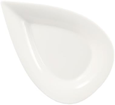 Порцеланова чиния под формата на круша, CAC Китай DOT-8, 8 5-1 / 4 в 1 инч, супер Бяло, в кашон 24