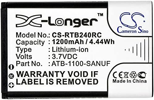 Cameron Sino Нов взаимозаменяеми батерия с капацитет 1200 mah, годни за RTI Pro, Pro24.i, Pro24.r, Pro24.r v2, Pro24.z