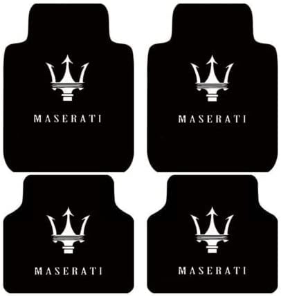 Универсален автомобилен подложка за пода е Подходящ за Maserati на Всички модели 4 бр. Предпазен матов Черен Килим килим