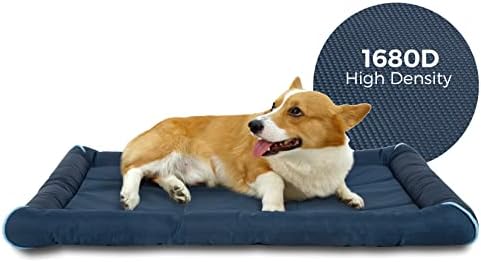 Miguel Градинска водоустойчив легло за кучета с метални кутии за кучета, Водоустойчив Оксфордския подложка за домашни