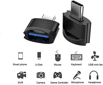 USB Адаптер C за свързване към USB конектора (2 опаковки), който е съвместим с вашето устройство, Fire HD 10 (2019) за