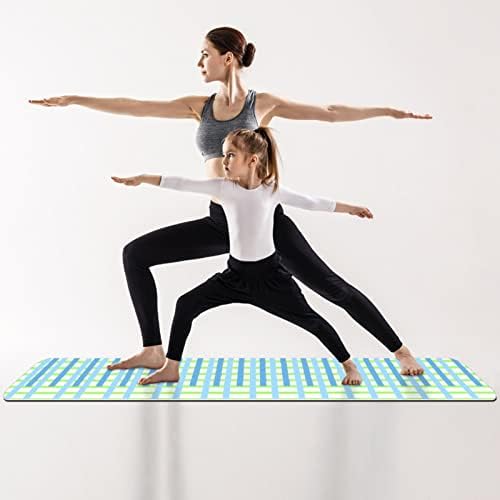 Пъстро килимче за йога Премиум-клас, подложка за упражнения в легнало положение, Подложка за фитнес за всички видове