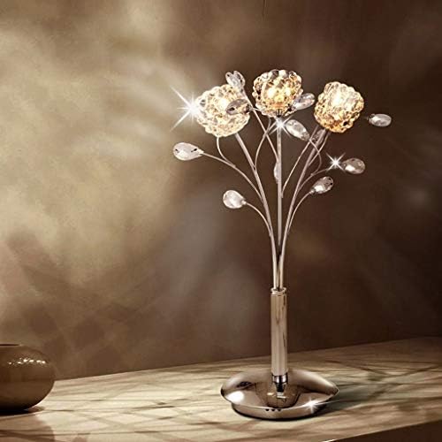 GUOCC Модерна 3 W Луксозна Декоративна Настолна Лампа G4 Модни Модерен Проста Кристален Настолна Лампа От Желязо, Метал,