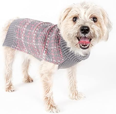 Пуловер за домашни любимци Домашни любимци Life ® Симфония Static - Дизайнерски Пуловер за кучета с Плътни плетени с